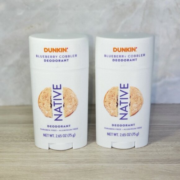 Native Dunkin Blueberry Cobbler Deodorant Bundle/Lot - Picture 2 of 3